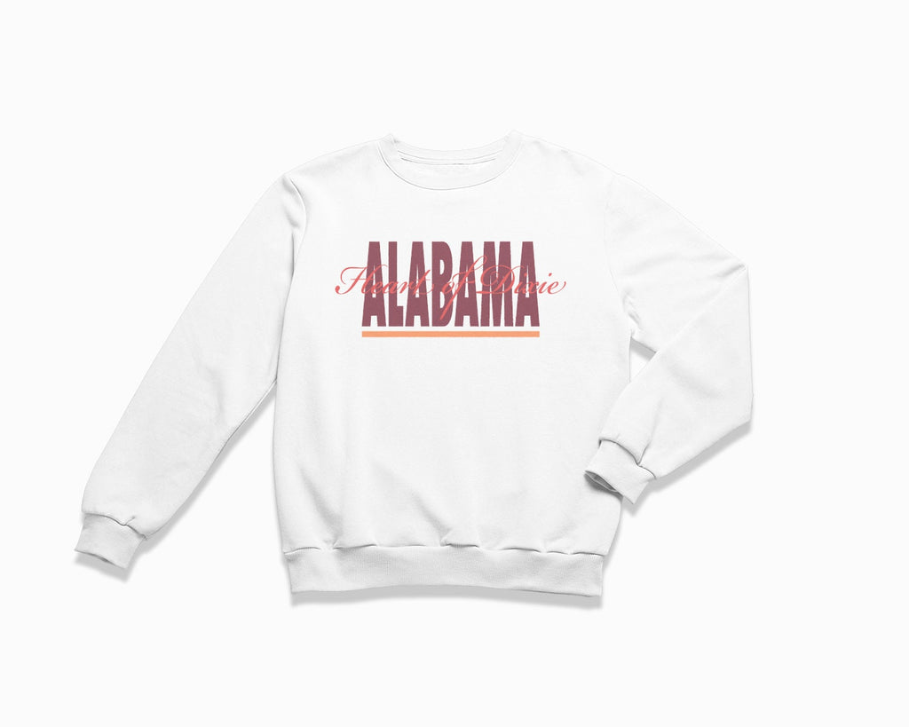Alabama Signature Crewneck Sweatshirt - White