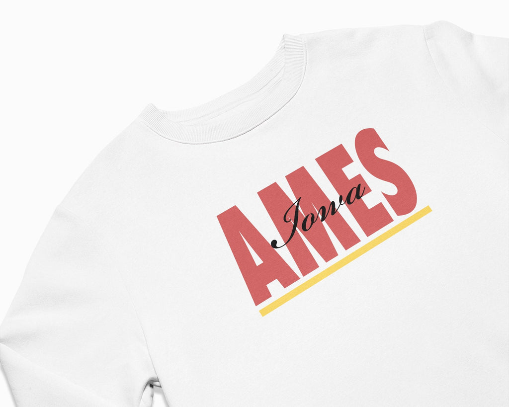 Ames Signature Crewneck Sweatshirt - White