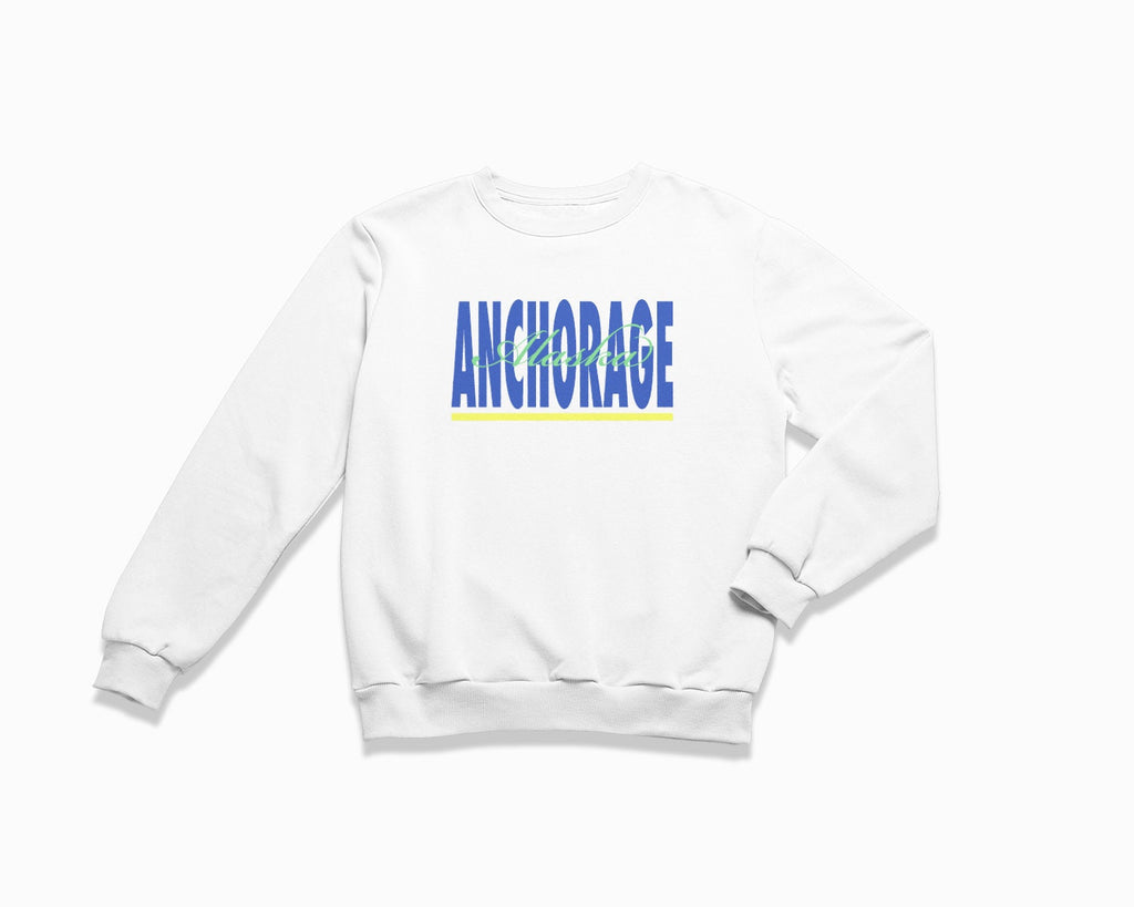 Anchorage Signature Crewneck Sweatshirt - White