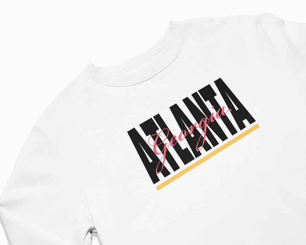 Atlanta Signature Crewneck Sweatshirt - White