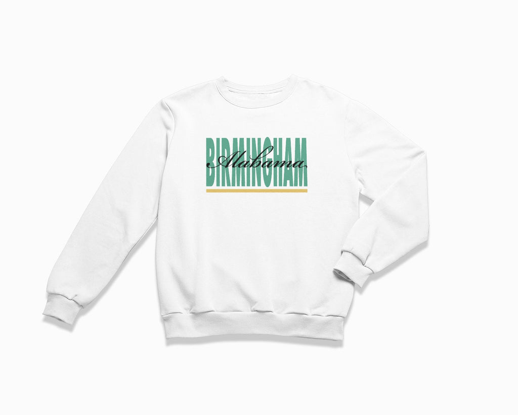 Birmingham Signature Crewneck Sweatshirt - White
