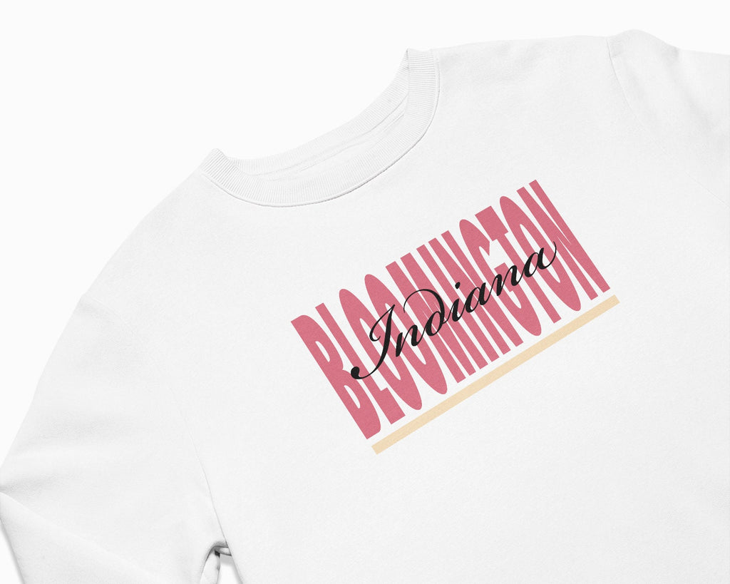 Bloomington Signature Crewneck Sweatshirt - White