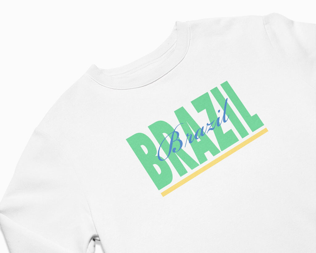 Brazil Signature Crewneck Sweatshirt - White