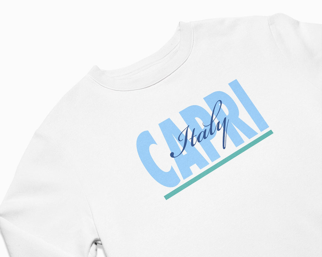 Capri Signature Crewneck Sweatshirt - White