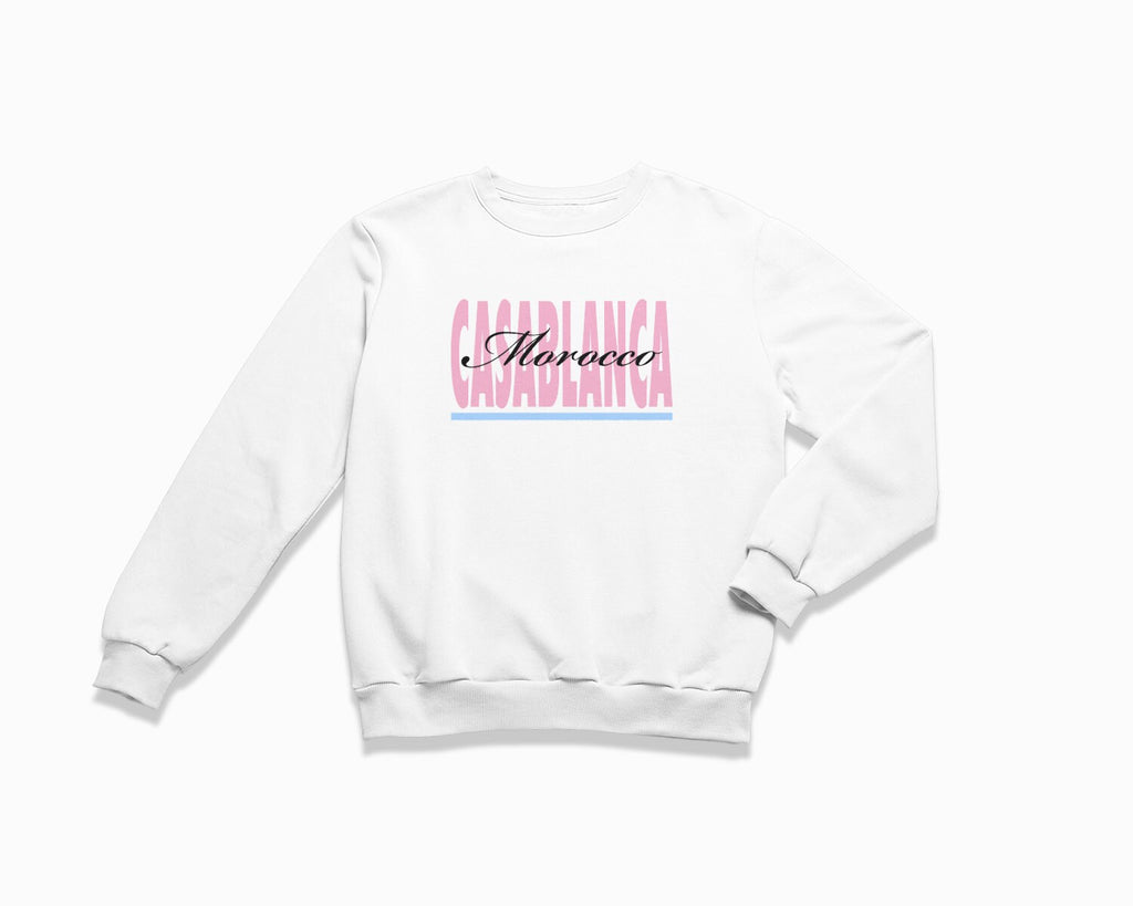 Casablanca Signature Crewneck Sweatshirt - White