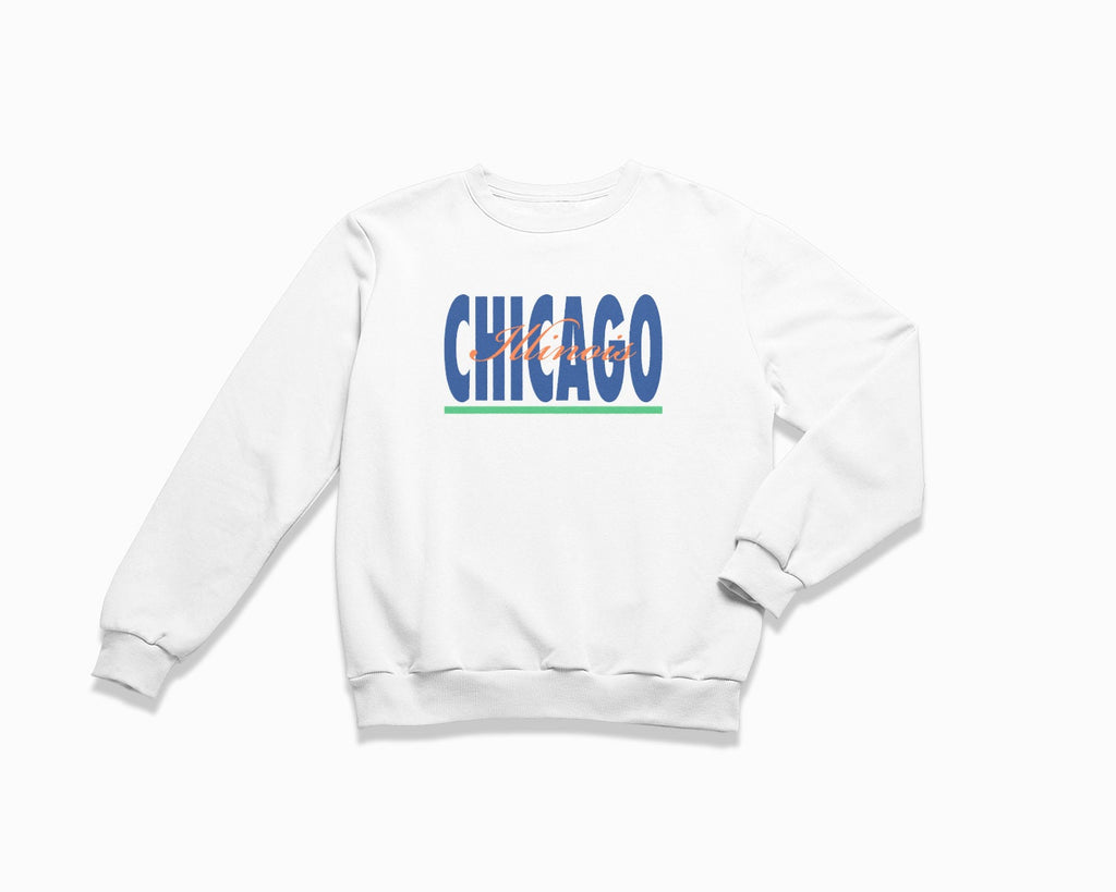 Chicago Signature Crewneck Sweatshirt - White