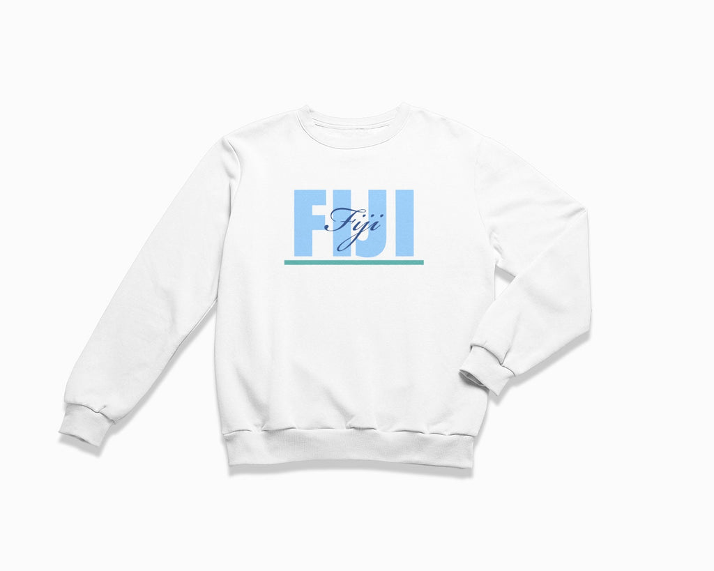 Fiji Signature Crewneck Sweatshirt - White