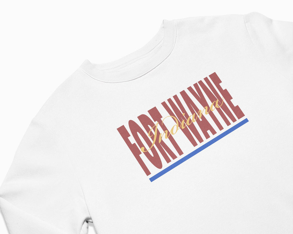 Fort Wayne Signature Crewneck Sweatshirt - White