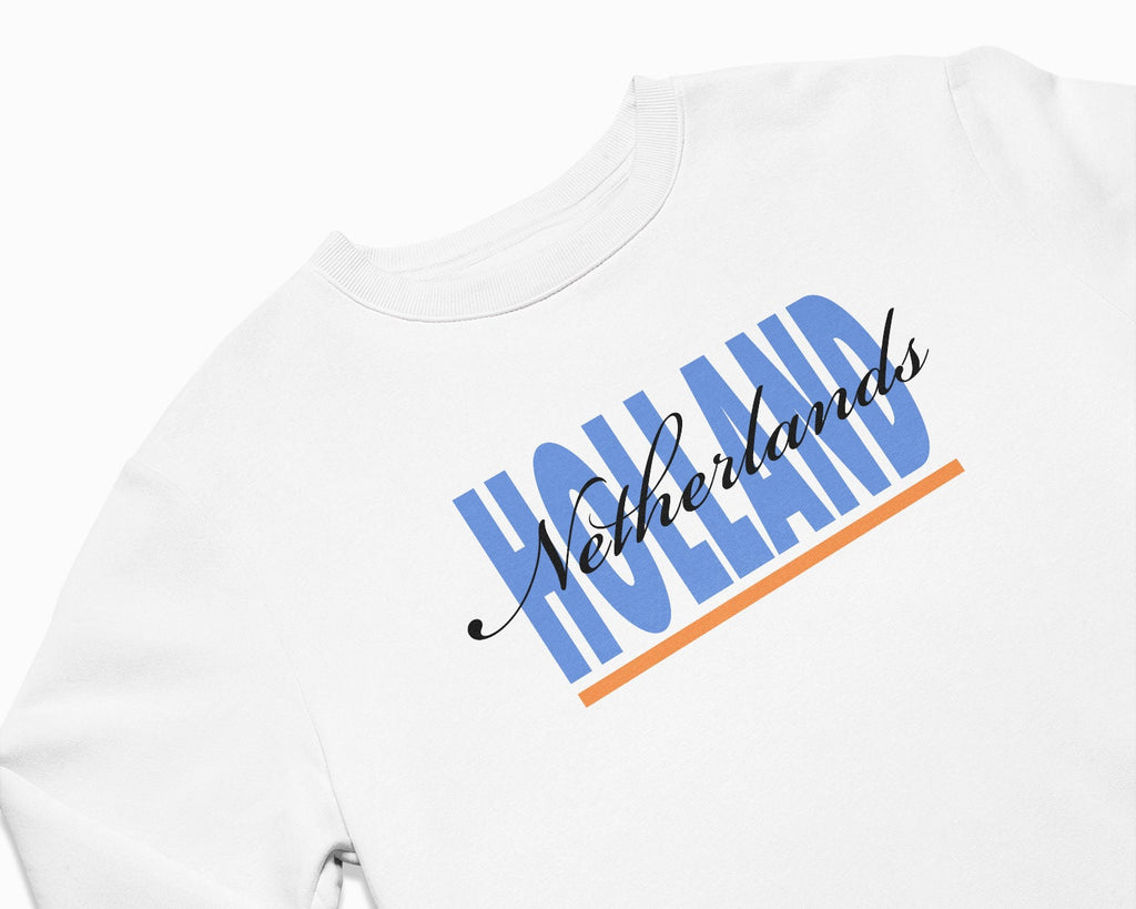 Holland Signature Crewneck Sweatshirt - White