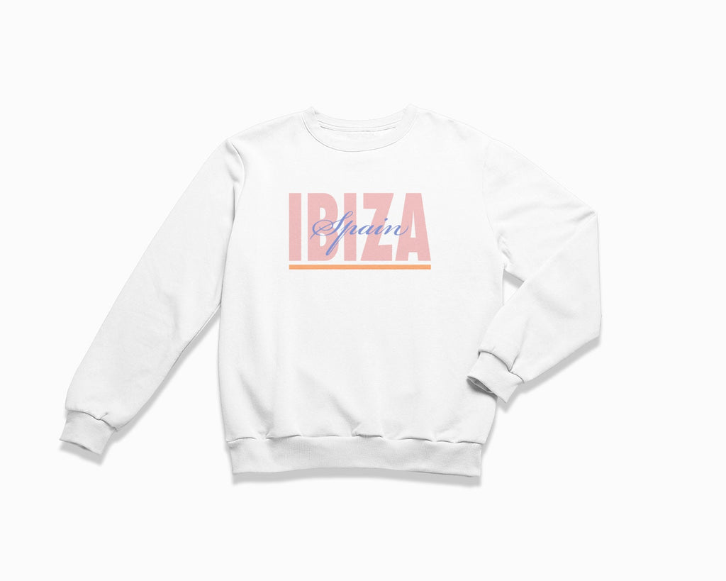 Ibiza Signature Crewneck Sweatshirt - White