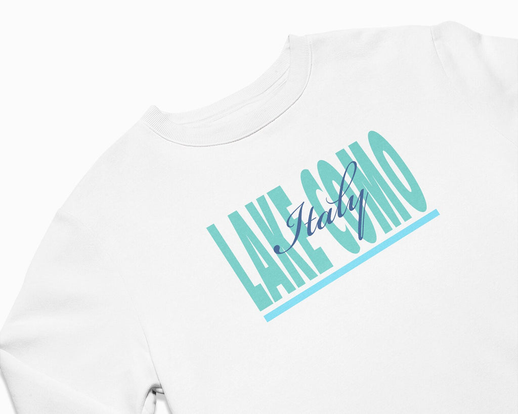 Lake Como Signature Crewneck Sweatshirt - White