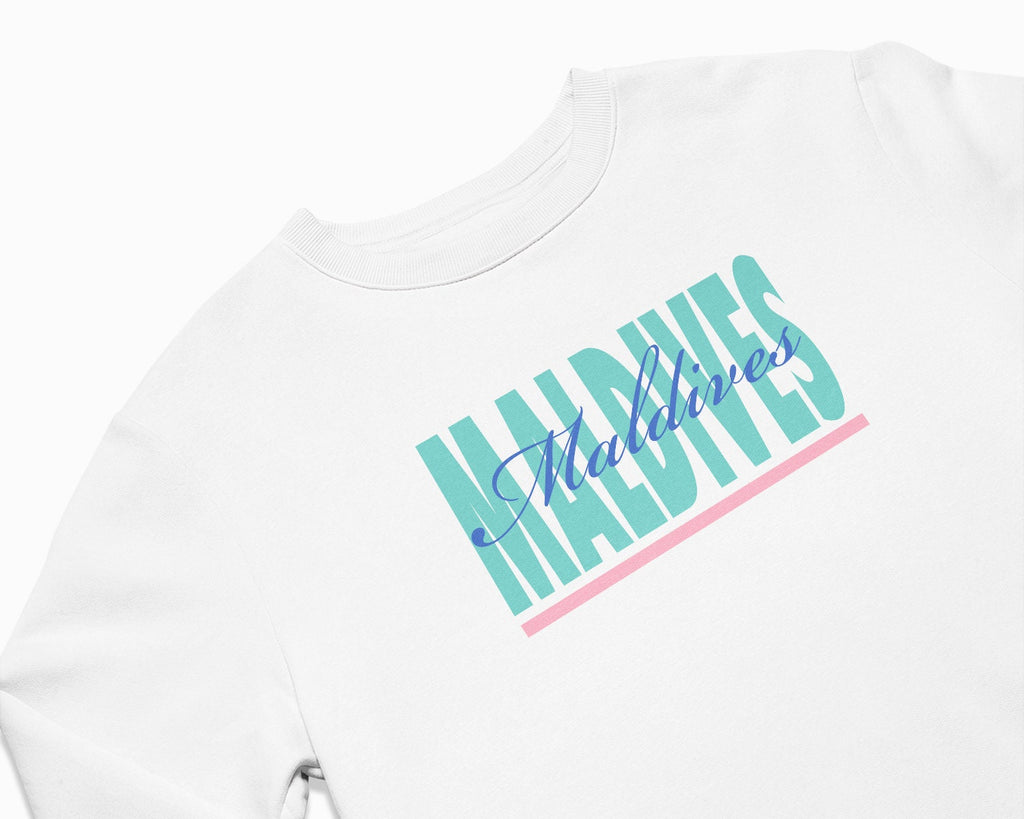 Maldives Signature Crewneck Sweatshirt - White