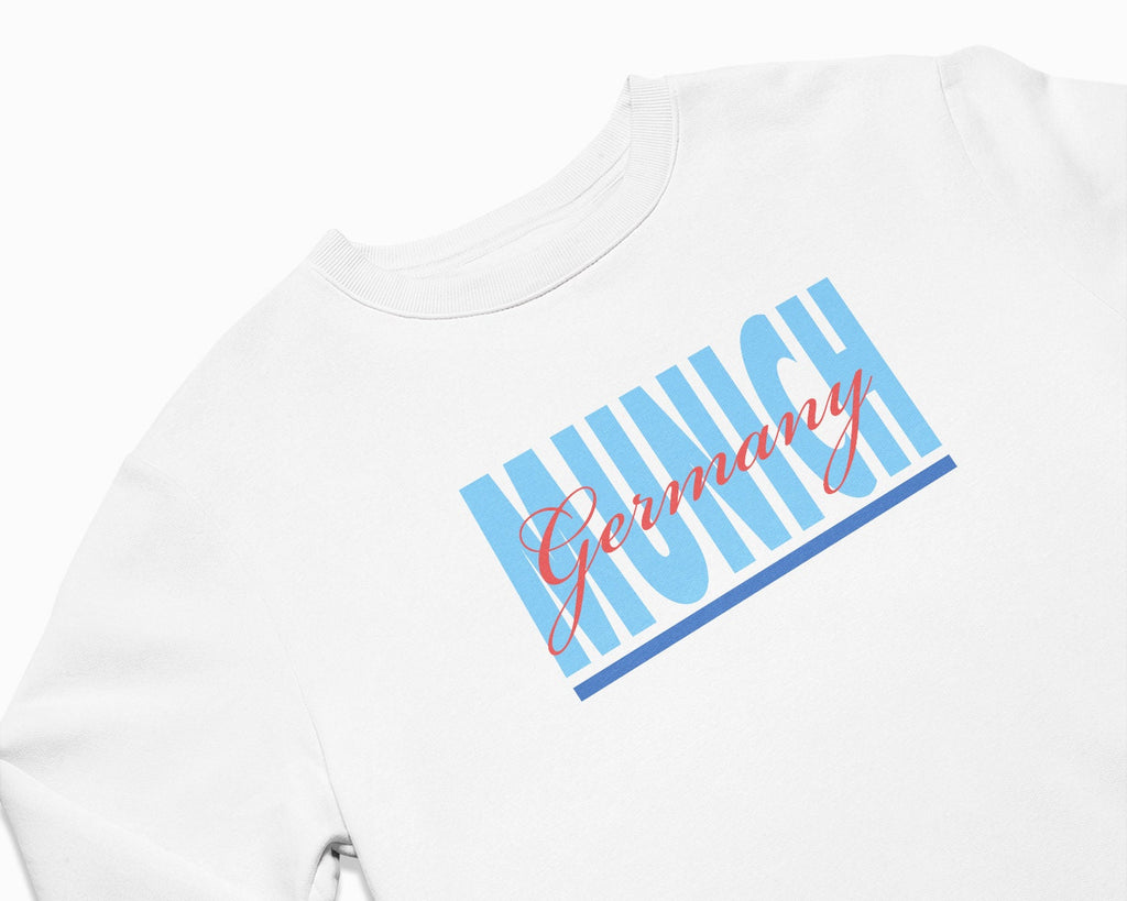 Munich Signature Crewneck Sweatshirt - White