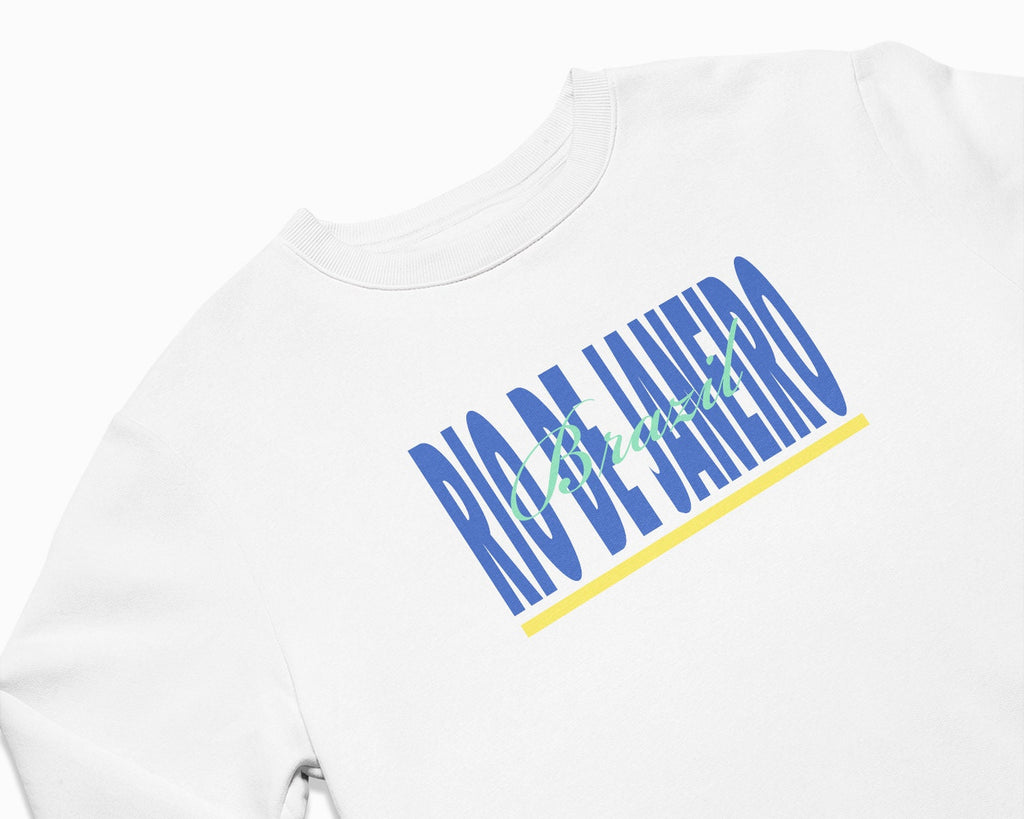 Rio De Janeiro Signature Crewneck Sweatshirt - White