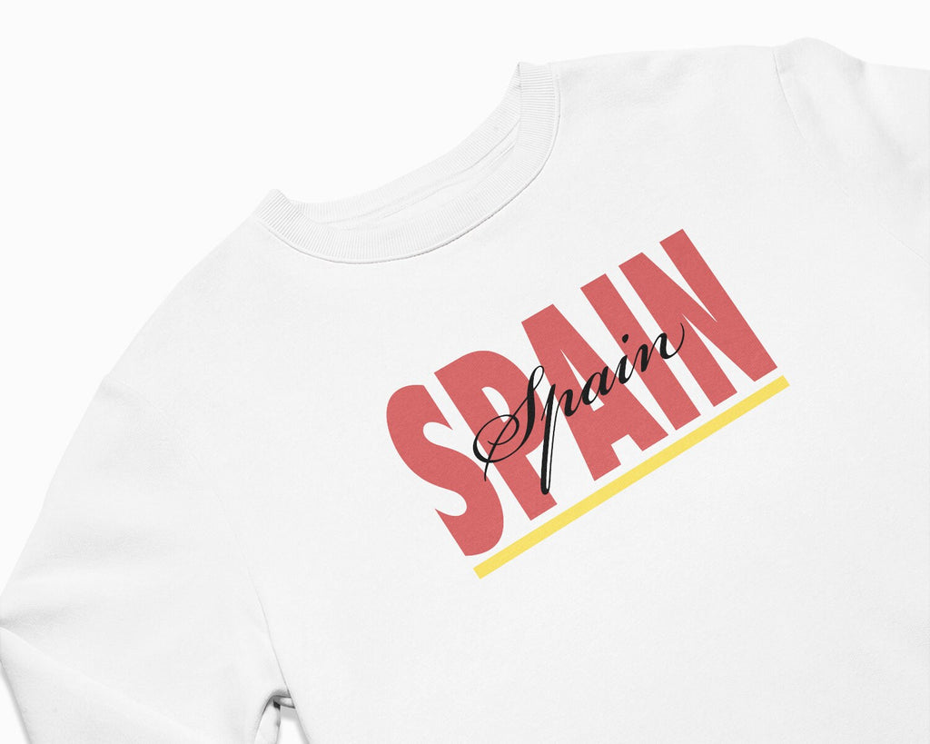 Spain Signature Crewneck Sweatshirt - White