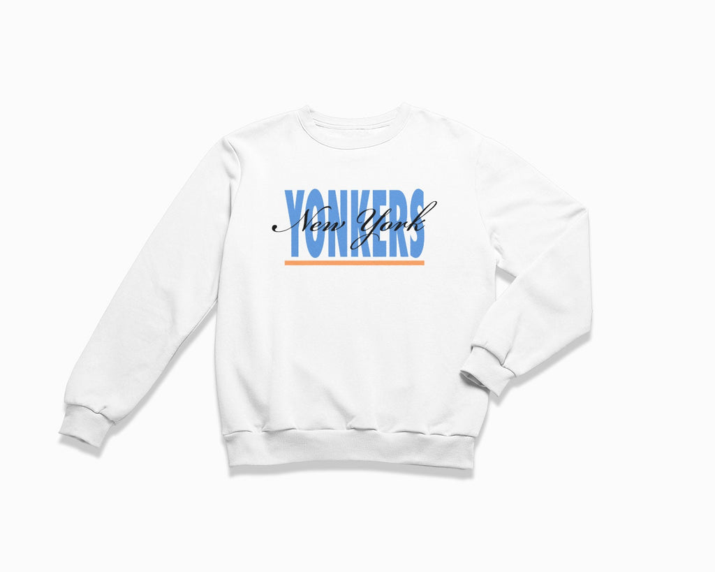 Yonkers Signature Crewneck Sweatshirt - White