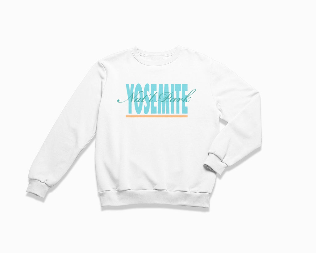 Yosemite Signature Crewneck Sweatshirt - White