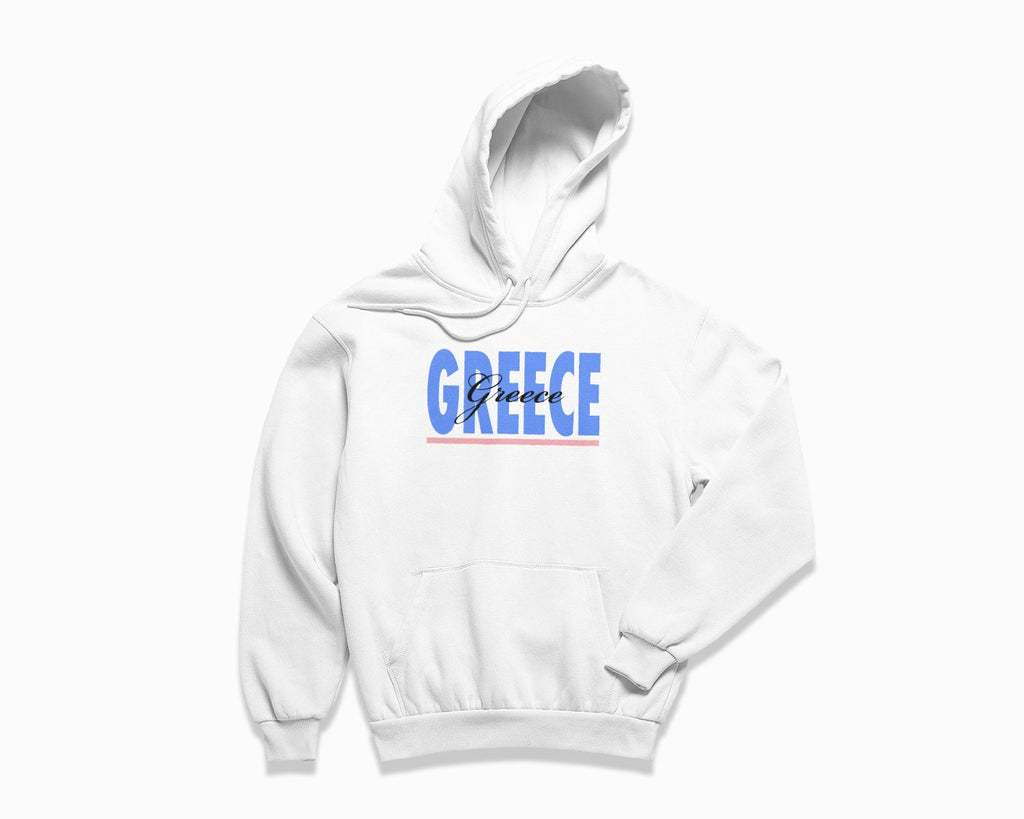 Greece Signature Hoodie - White