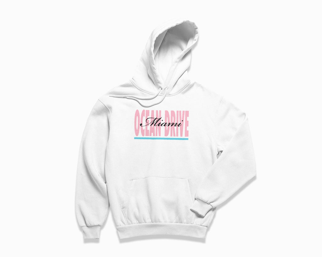 Ocean Drive Signature Hoodie - White