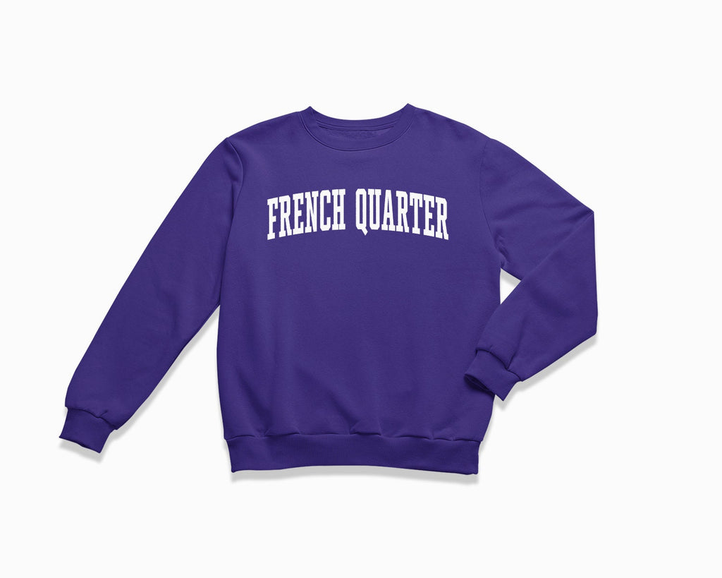 French Quarter Crewneck Sweatshirt - Purple