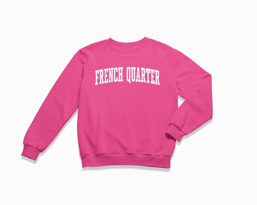 French Quarter Crewneck Sweatshirt - Fuchsia