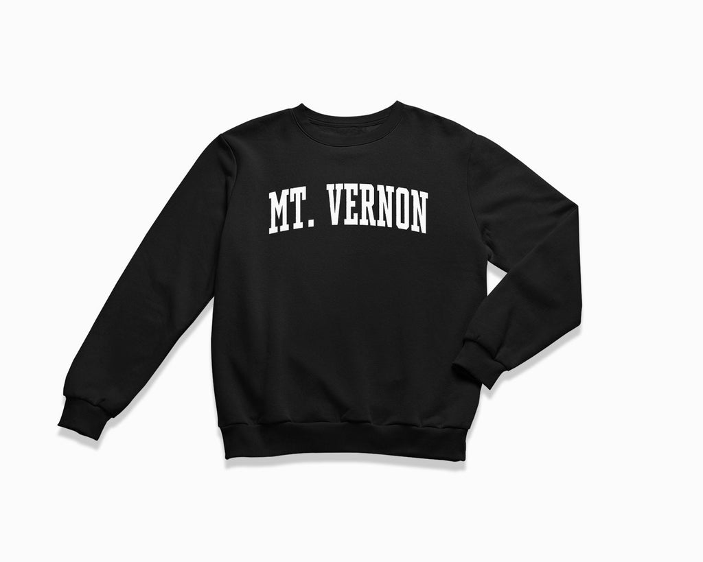 Mt. Vernon Crewneck Sweatshirt - Black