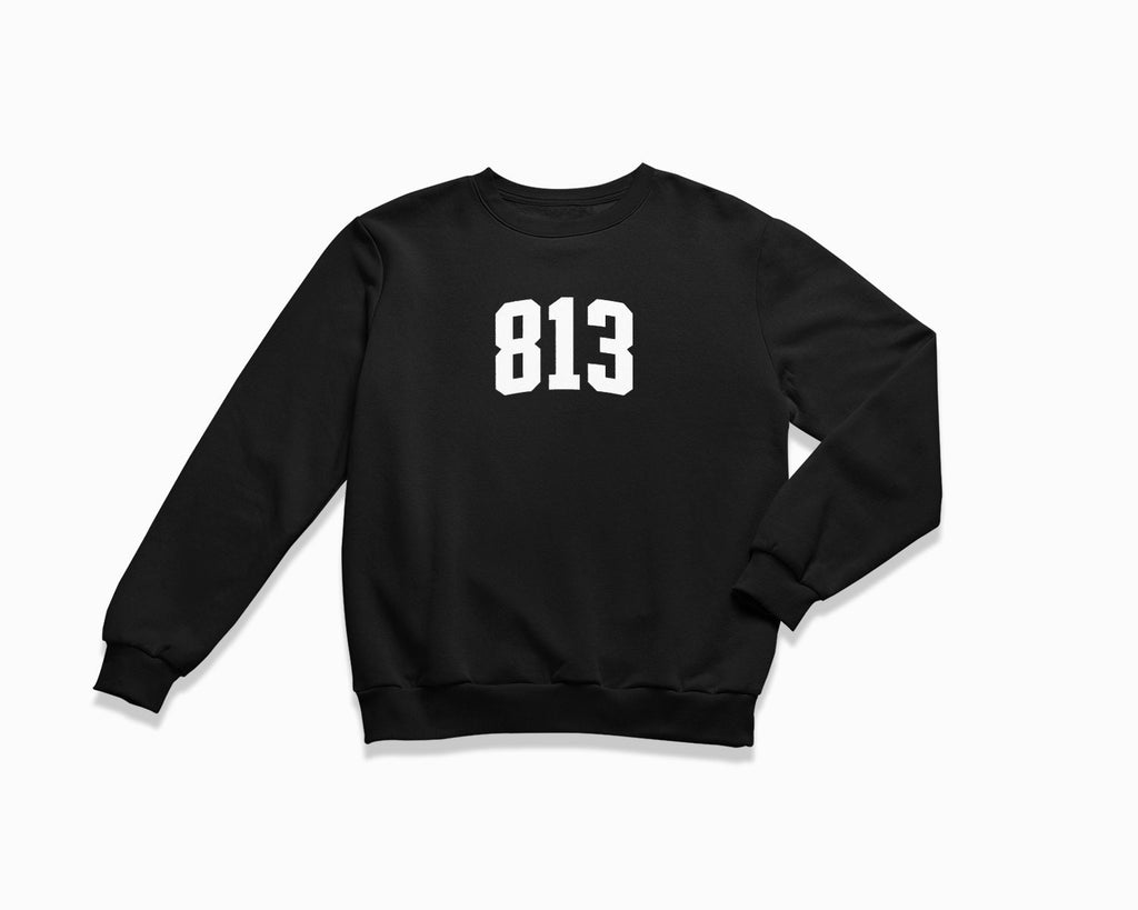 813 (Tampa) Crewneck Sweatshirt - Black