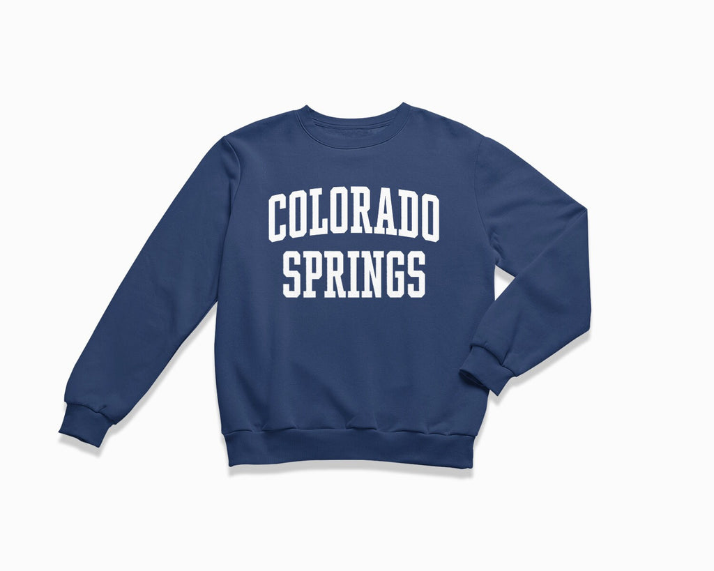 Colorado Springs Crewneck Sweatshirt - Navy Blue