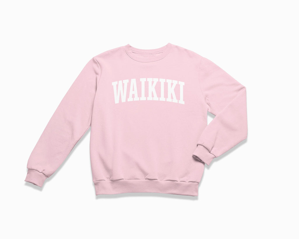 Waikiki Crewneck Sweatshirt - Light Pink