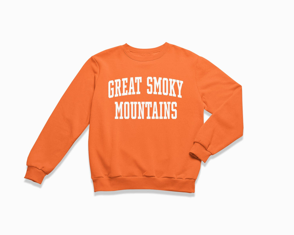 Great Smoky Mountains Crewneck Sweatshirt - Orange