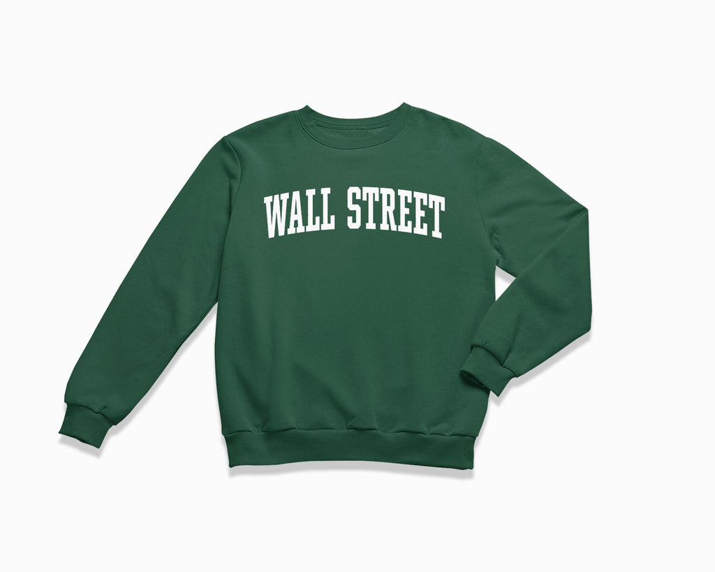 Wall Street Crewneck Sweatshirt - Forest Green