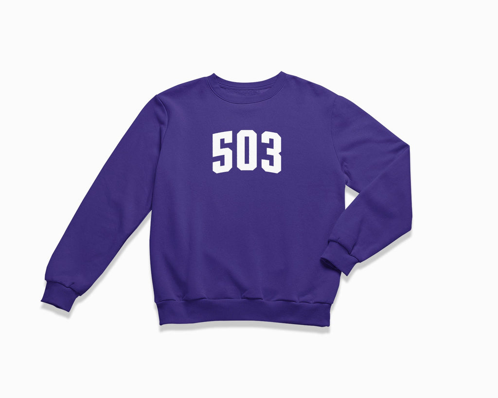 503 (Portland) Crewneck Sweatshirt - Purple