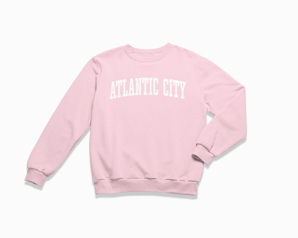 Atlantic City Crewneck Sweatshirt - Light Pink