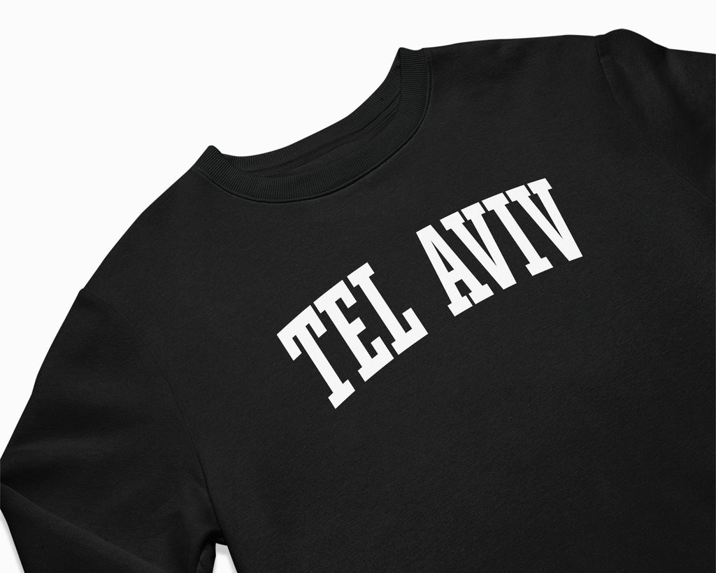 Tel Aviv Crewneck Sweatshirt - Black