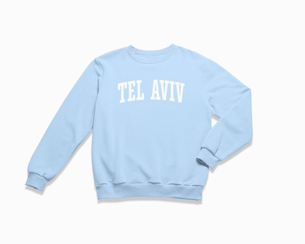 Tel Aviv Crewneck Sweatshirt - Light Blue