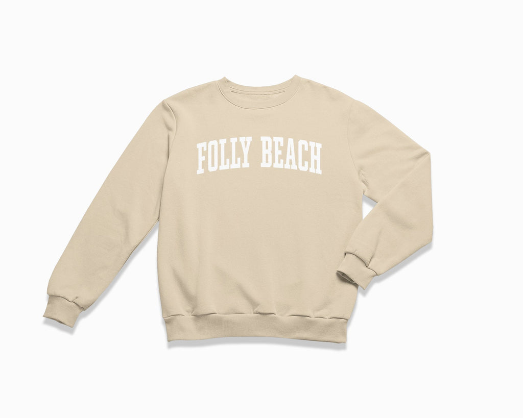 Folly Beach Crewneck Sweatshirt - Sand