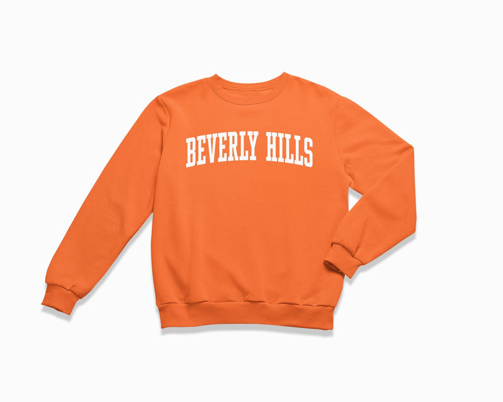 Beverly Hills Crewneck Sweatshirt - Orange