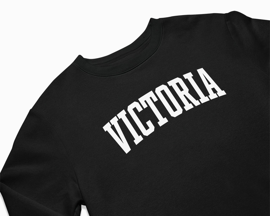 Victoria Crewneck Sweatshirt - Black