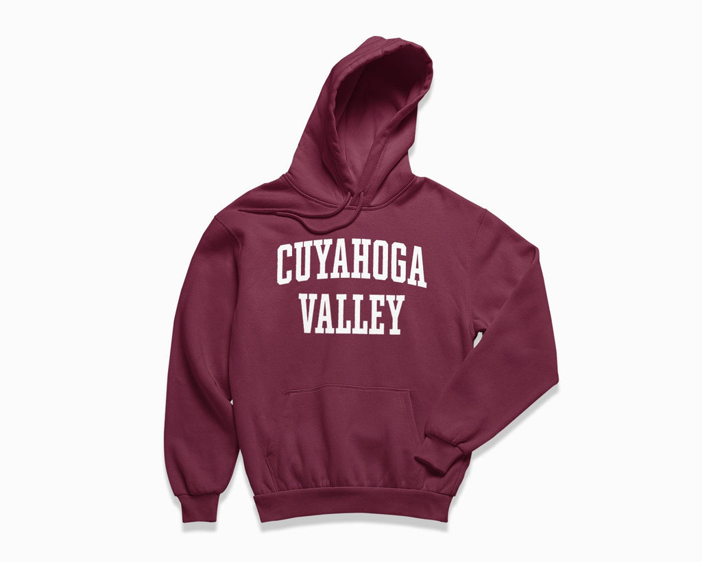 Cuyahoga Valley Hoodie - Maroon