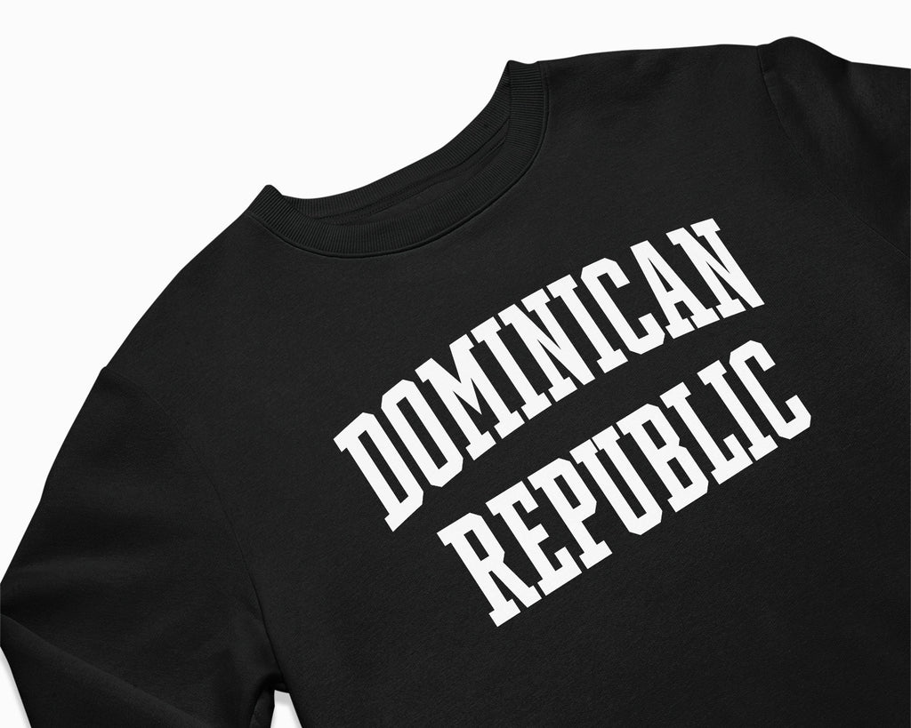 Dominican Republic Crewneck Sweatshirt - Black