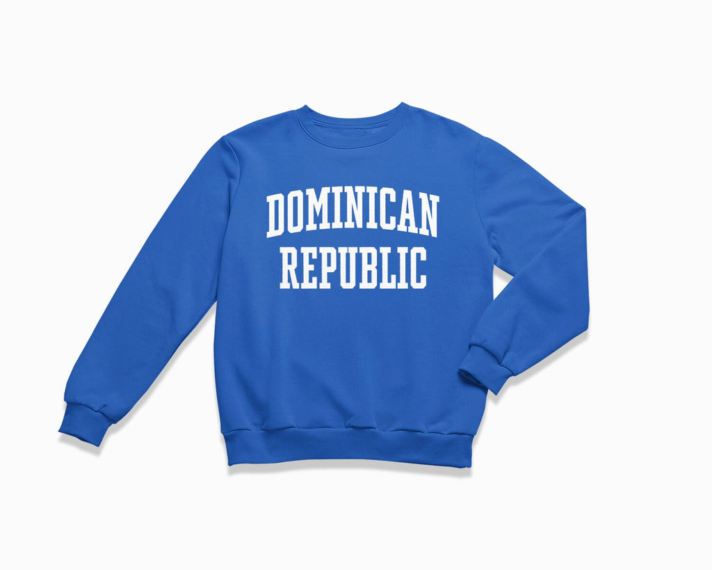 Dominican Republic Crewneck Sweatshirt - Royal Blue