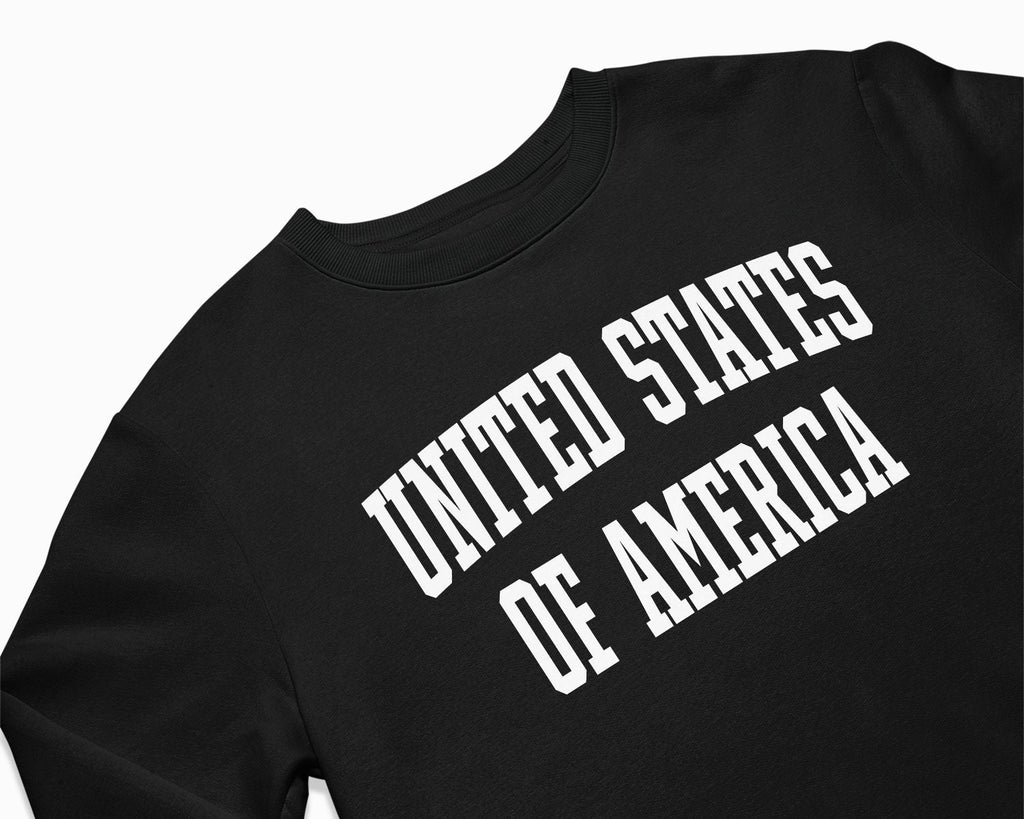 United States of America Crewneck Sweatshirt - Black