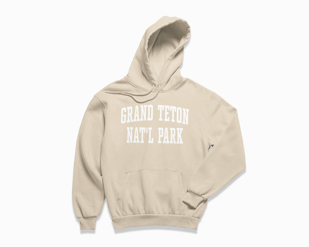 Grand Teton National Park Hoodie - Sand