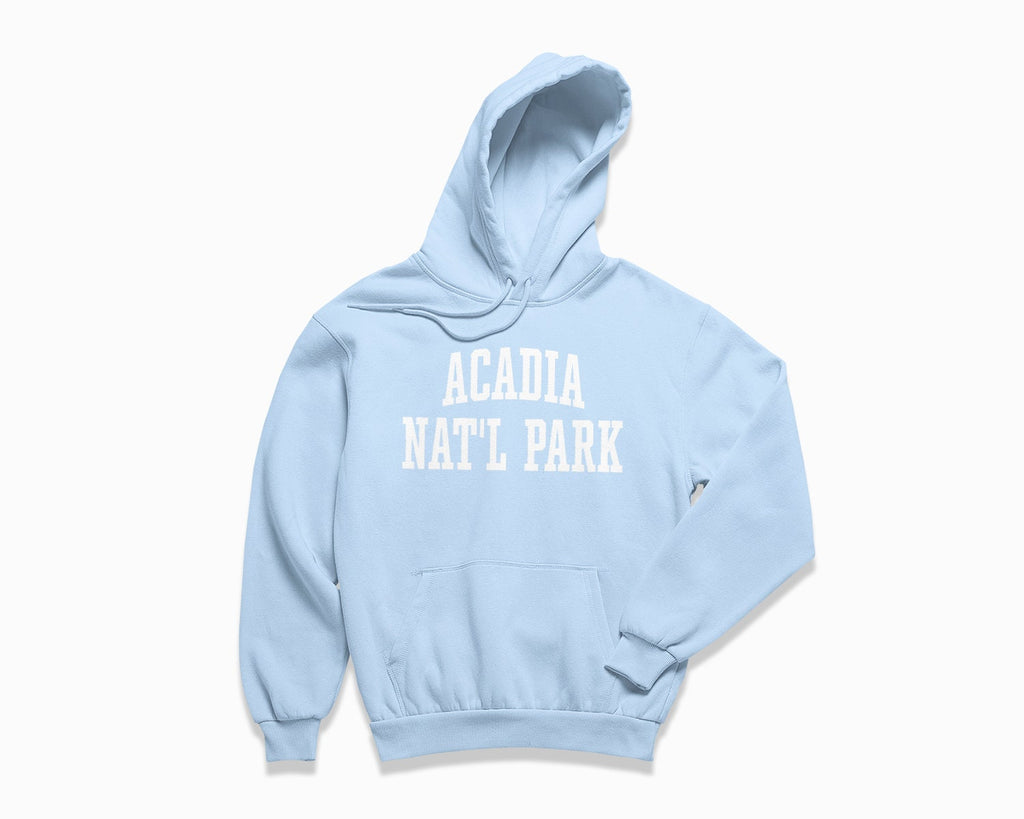 Acadia National Park Hoodie - Light Blue