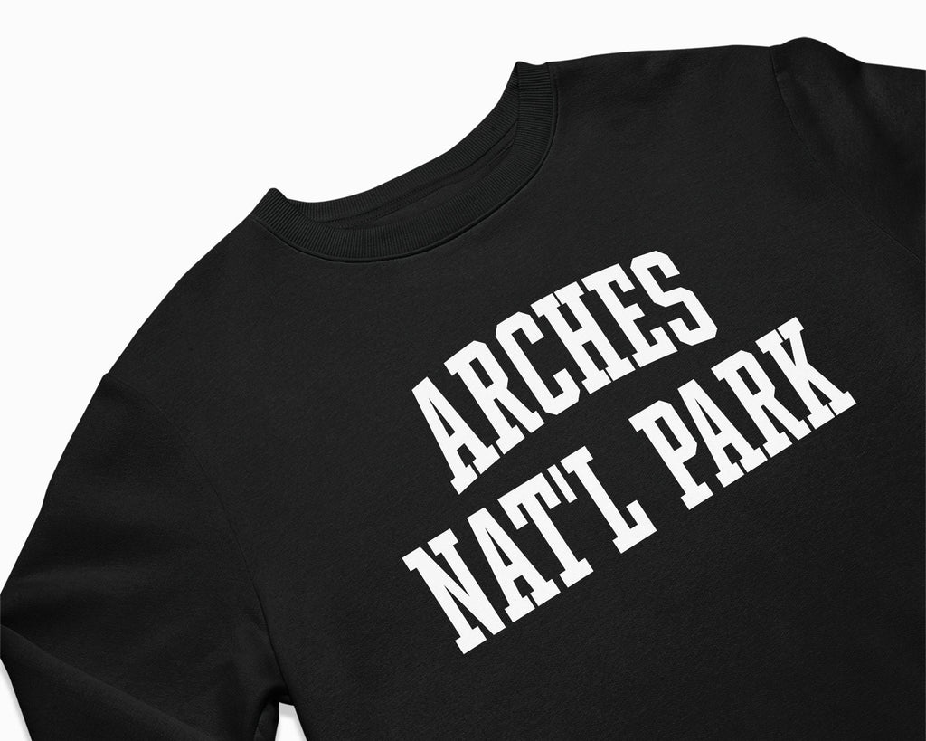 Arches Nat'l Park Crewneck Sweatshirt - Black