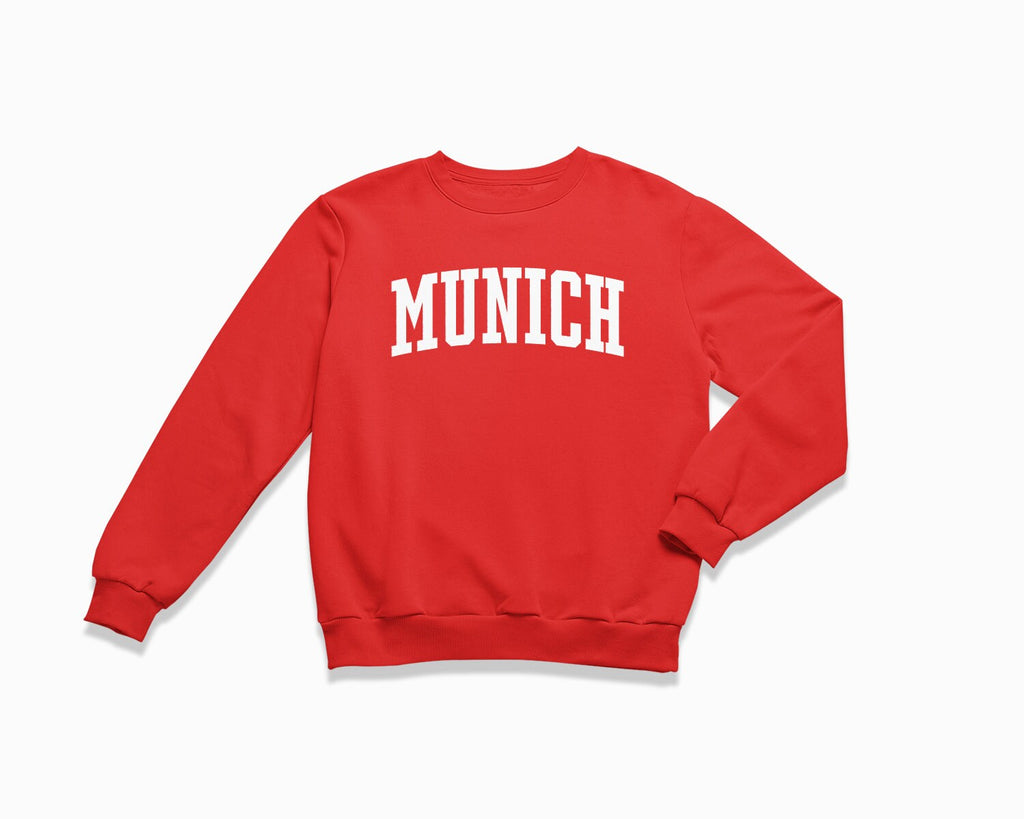 Munich Crewneck Sweatshirt - Red