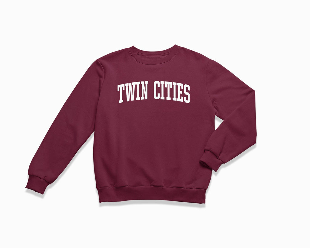 Twin Cities Crewneck Sweatshirt - Maroon