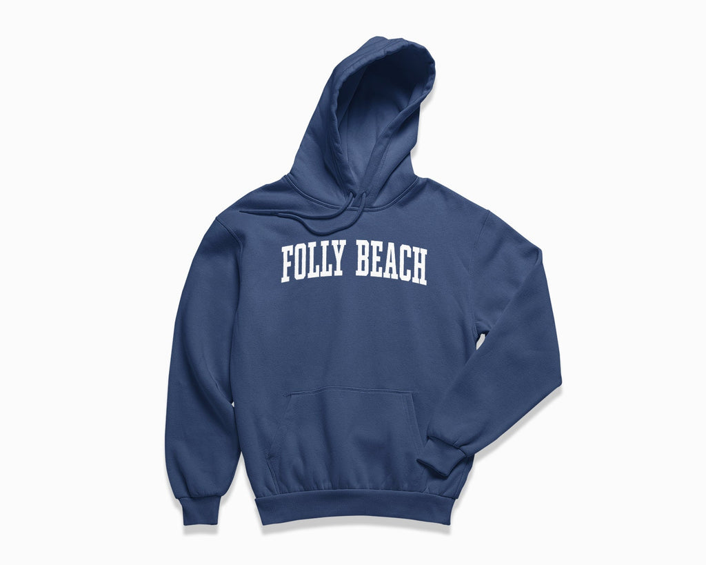 Folly Beach Hoodie - Navy Blue