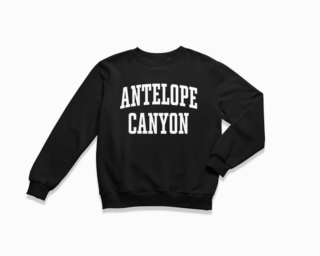 Antelope Canyon Crewneck Sweatshirt - Black