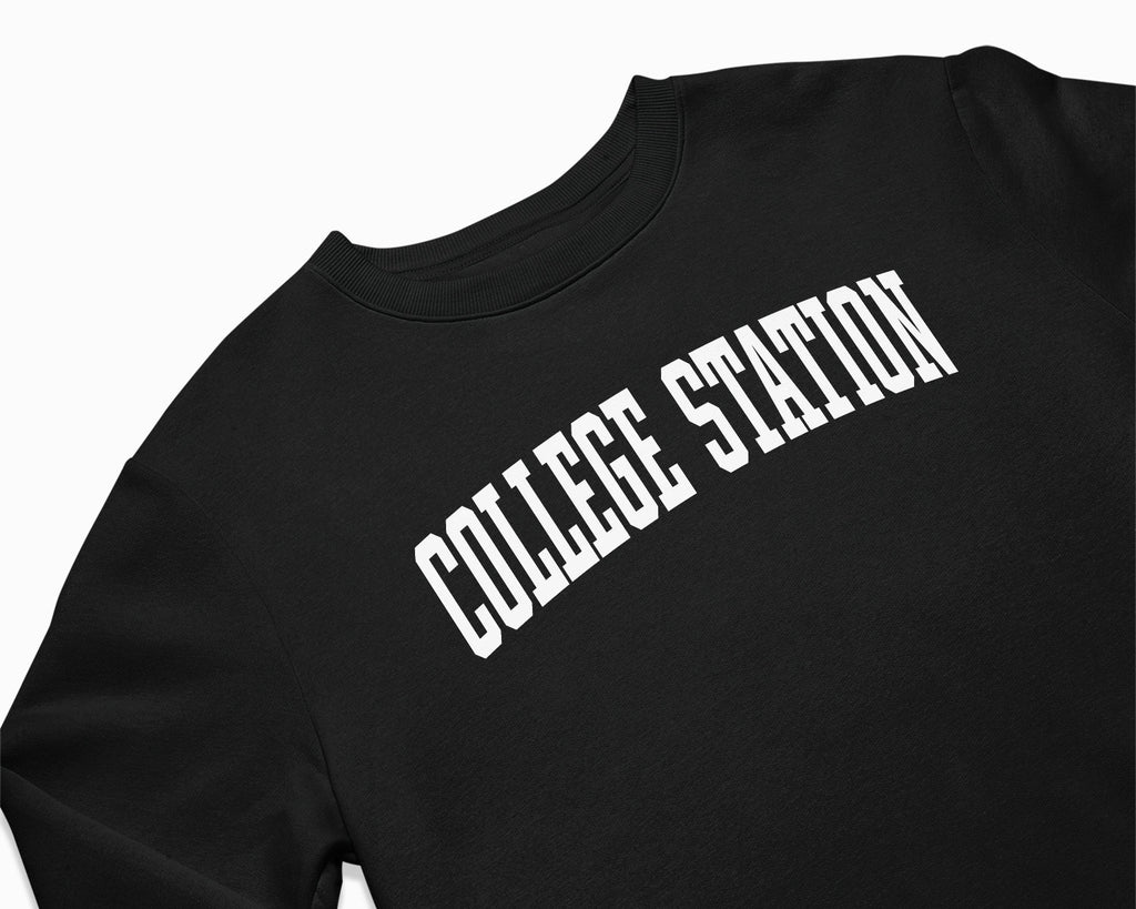 College Station Crewneck Sweatshirt - Black